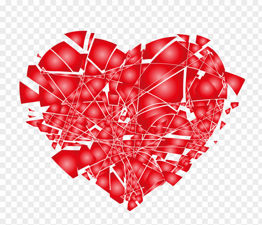 Broken Hearts Explosion Heart Love Clip Art PNG