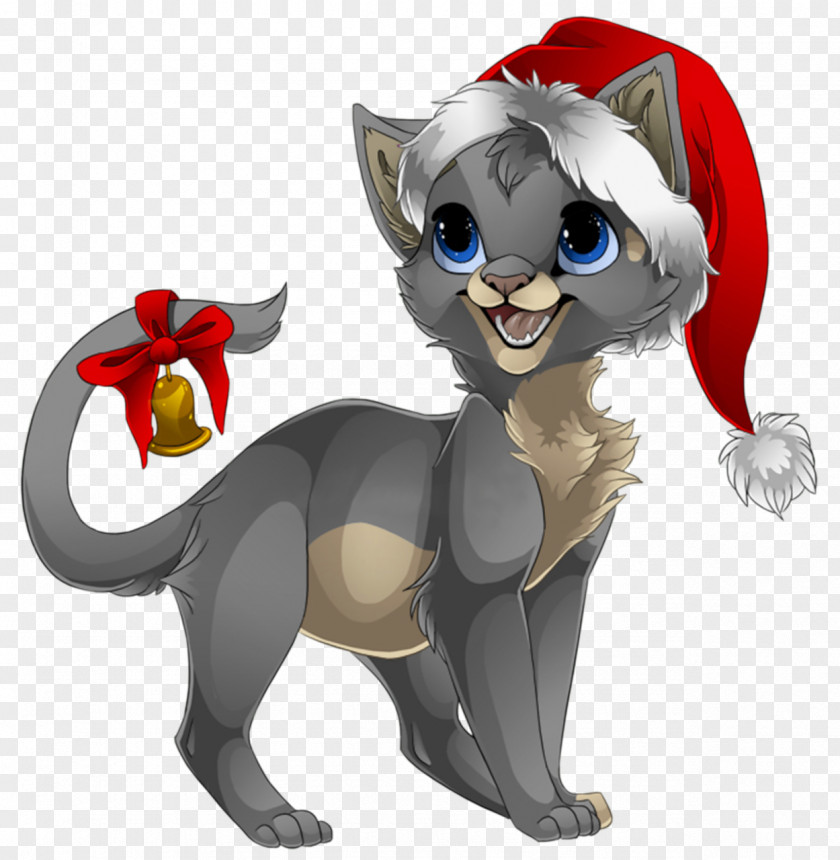 Christmas Kitten Cat Clip Art PNG