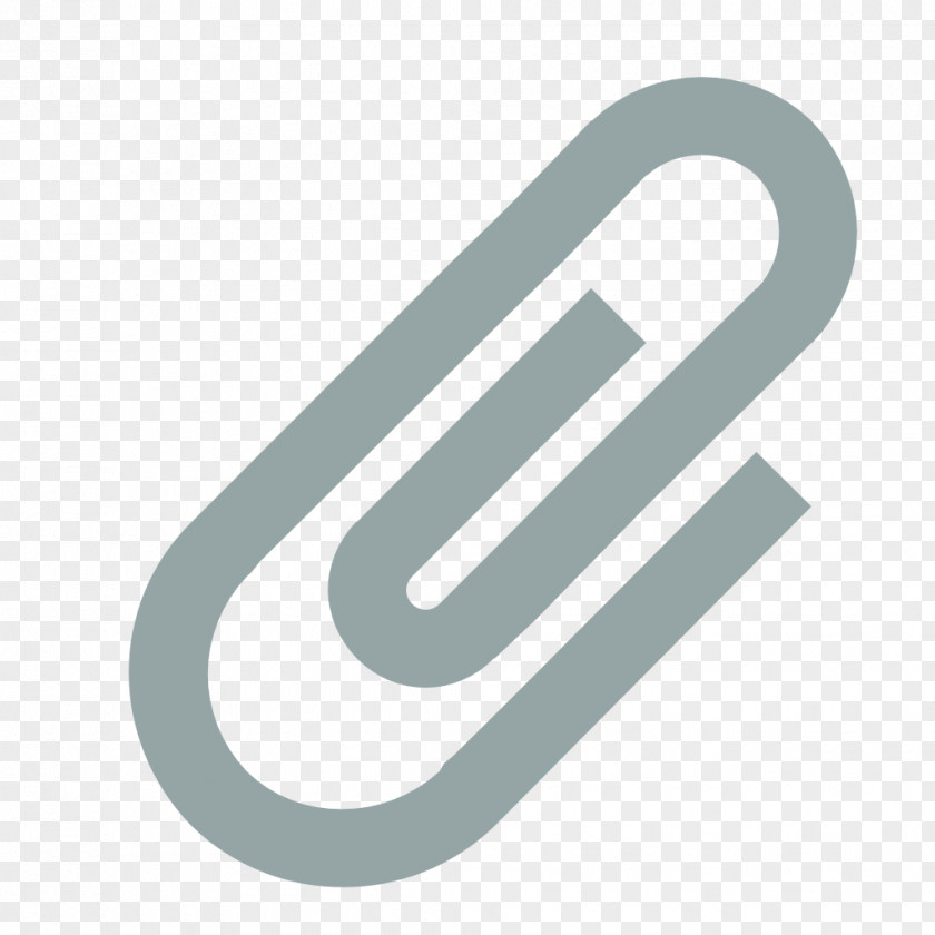 Paperclip Text Brand Logo PNG
