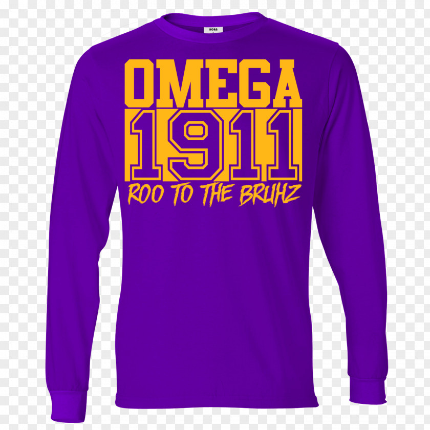 T-shirt Long-sleeved Omega Psi Phi PNG