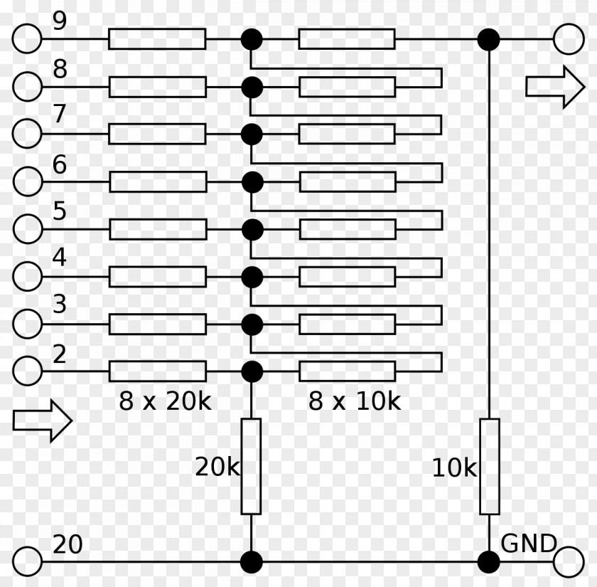 Computer Covox Speech Thing Digital Audio Parallel Port Digital-to-analog Converter Schematic PNG