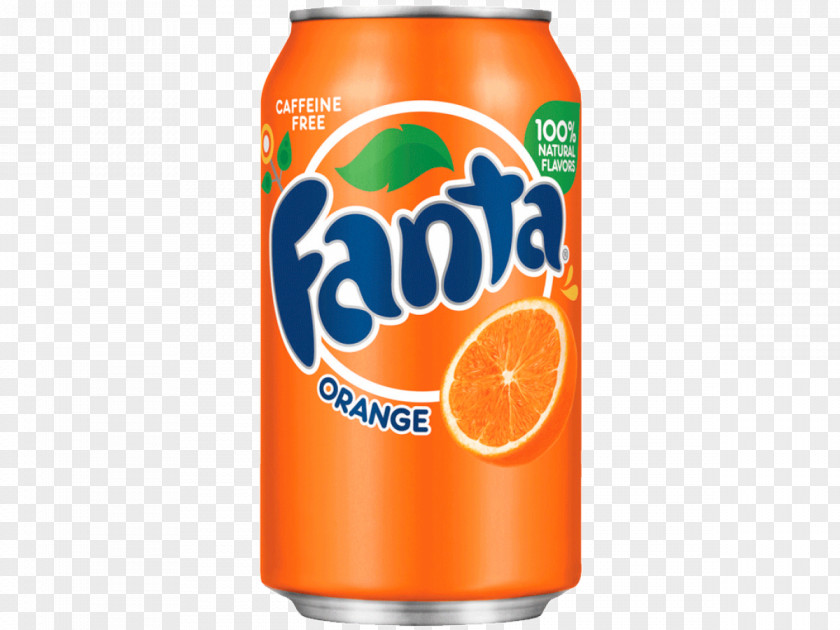 Fanta Fizzy Drinks Orange Soft Drink Carbonated Water PNG