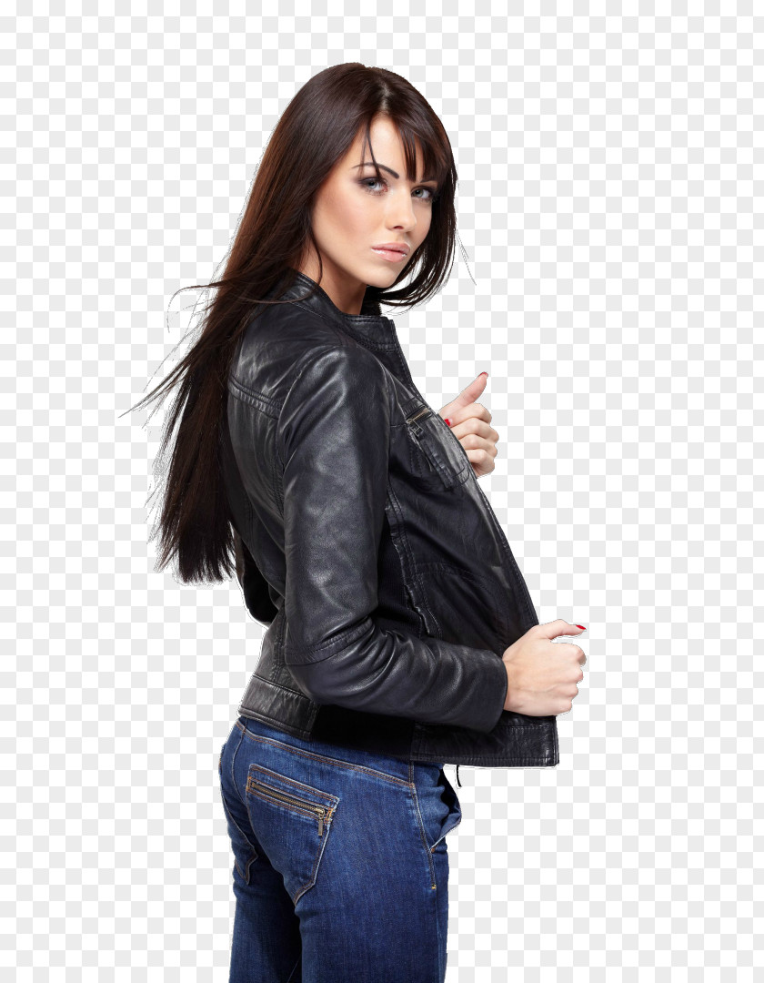 Jacket Leather Clothing Tube Top PNG