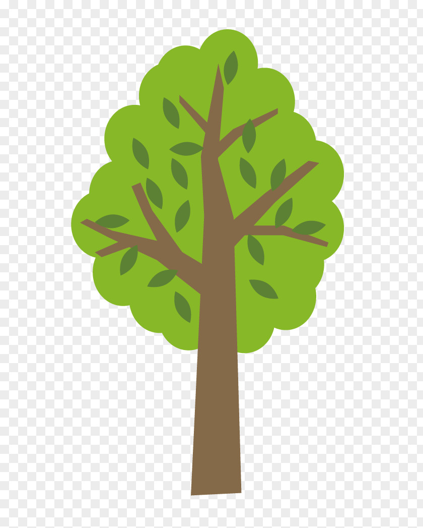 Leaf Cartoon Plant Stem Font PNG