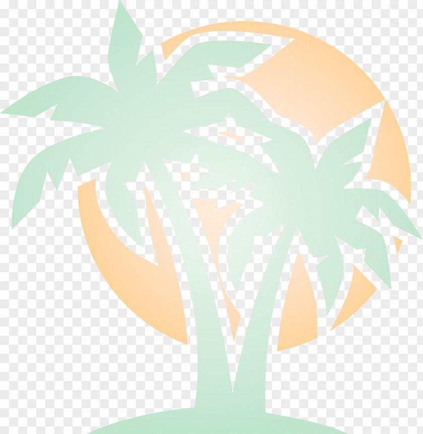 Palm Tree Beach Tropical PNG