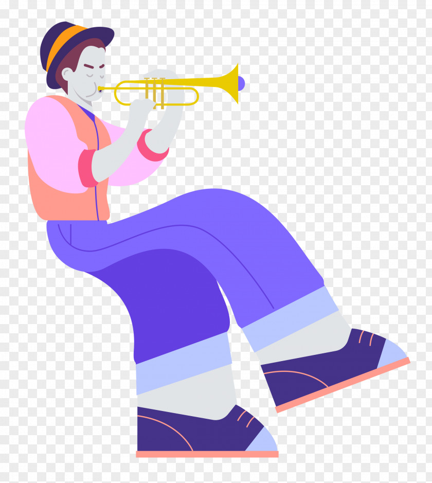 Playing The Trumpet Music PNG