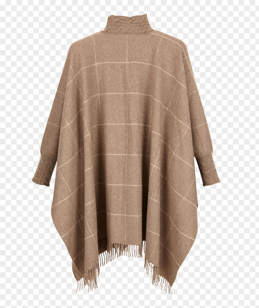 Poncho Cardigan Shawl Sleeve Neck PNG