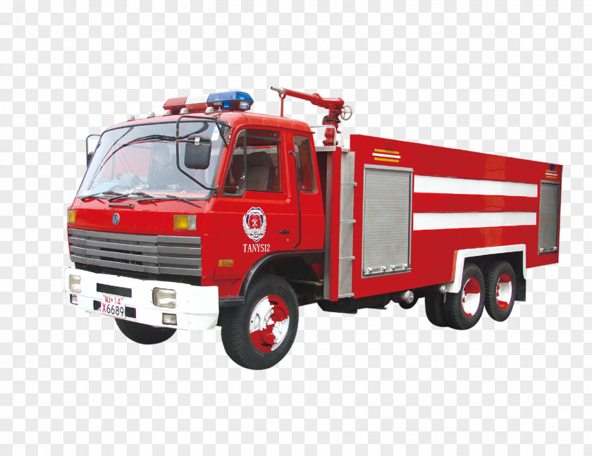 Red Fire Truck Engine Firefighting Firefighter Protection Car PNG