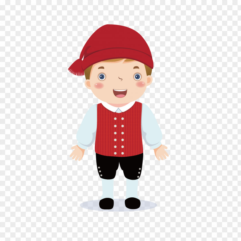The Little Boy In Red Dress Child Folk Costume Royalty-free Stock Photography PNG