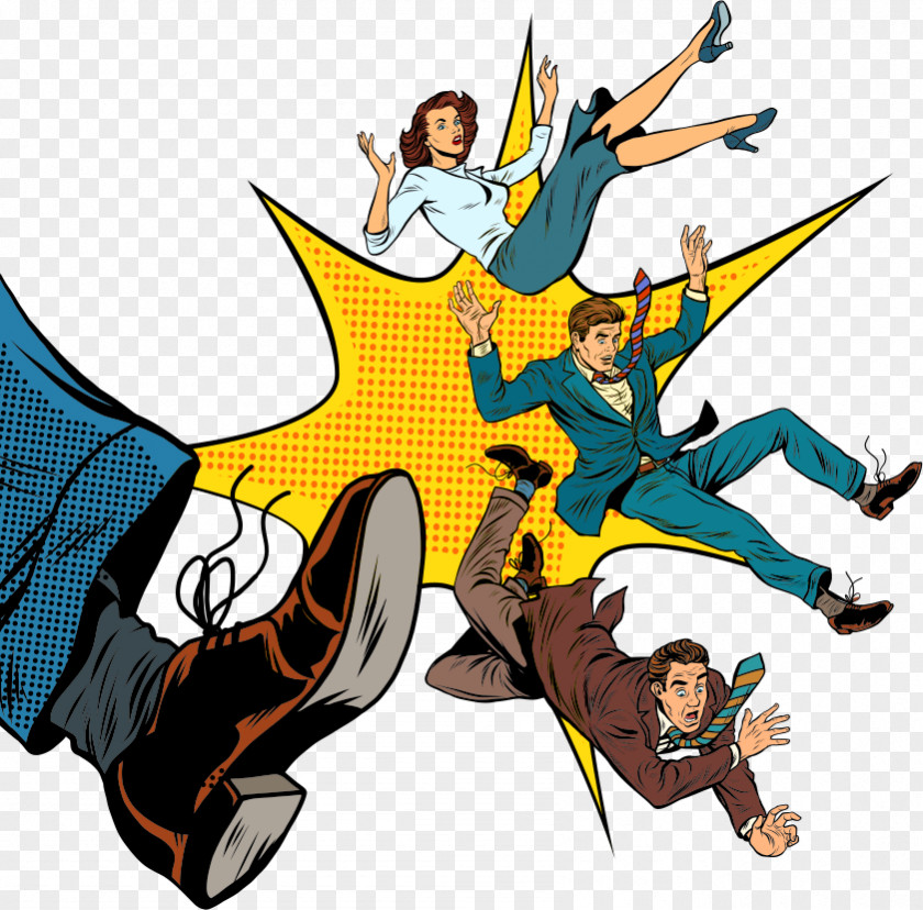 Was Kick Vector Business People Photography Cartoon Pop Art Illustration PNG