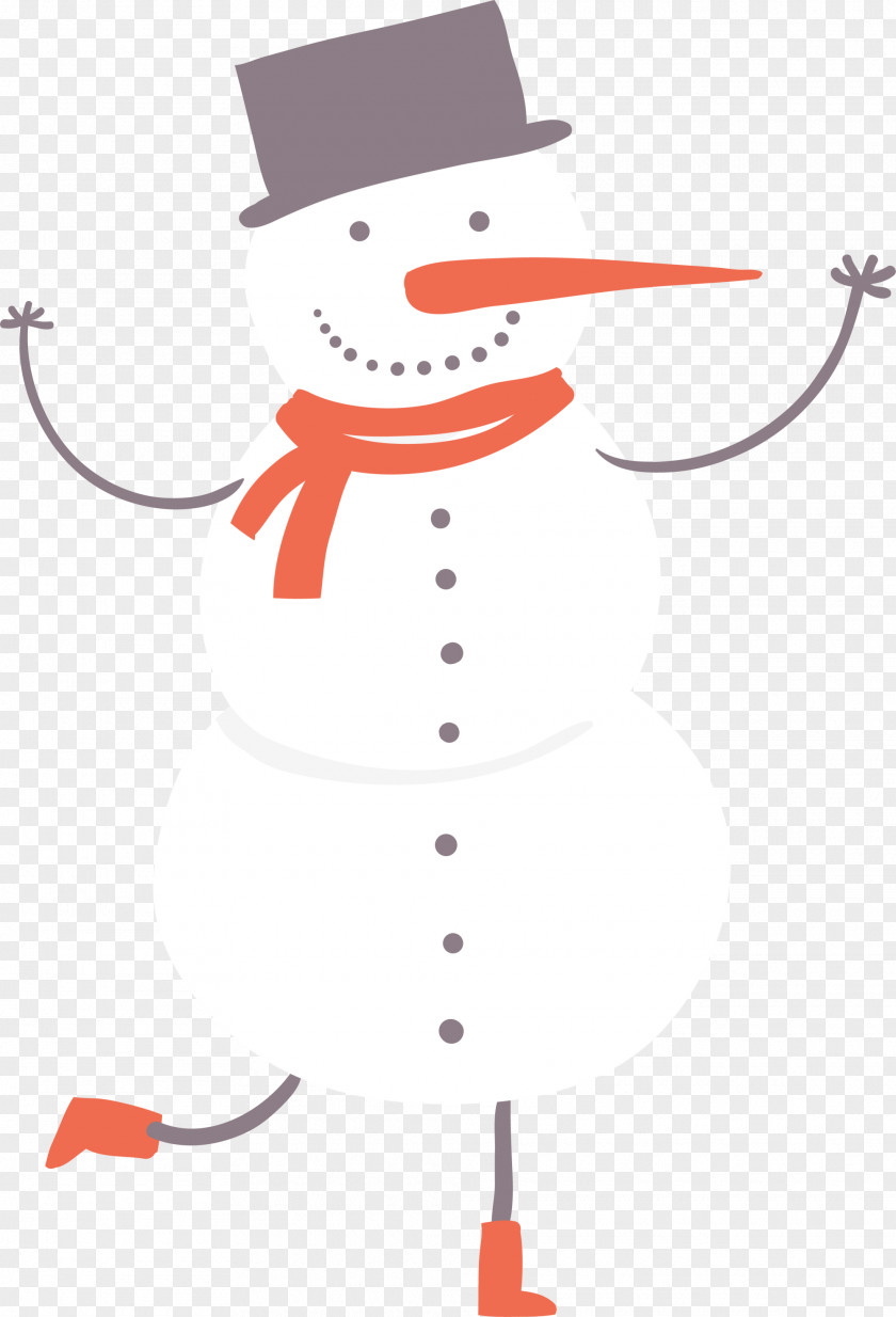 White Lovely Snowman Android Clip Art PNG