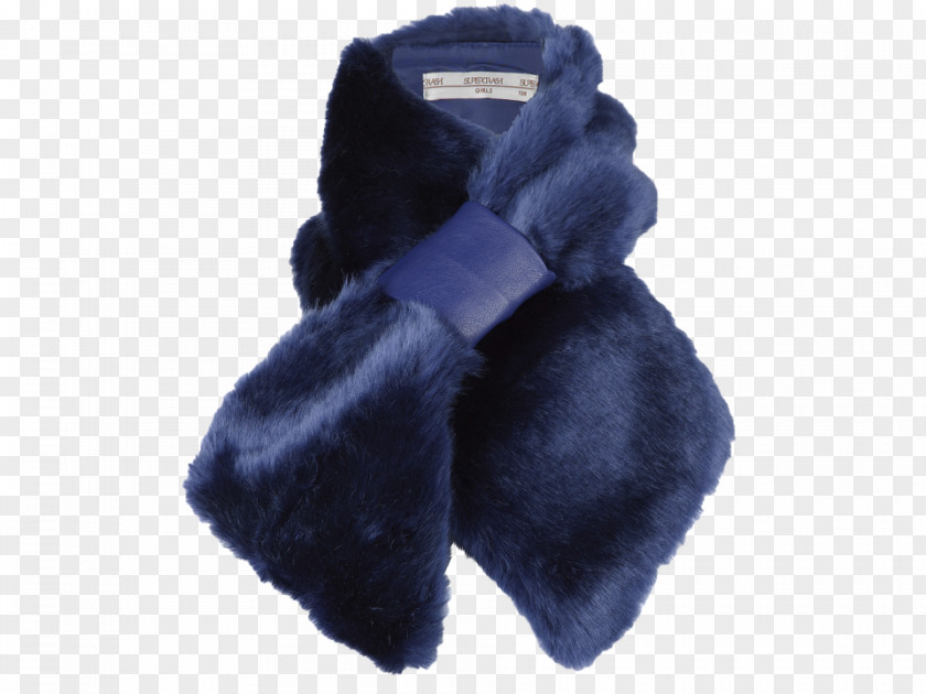 Fur Scarf Clothing Cobalt Blue PNG