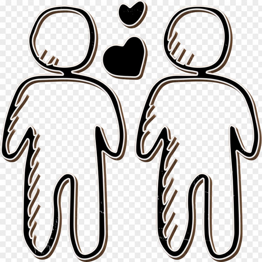 Gay Icon Hand Drawn Love Elements People PNG