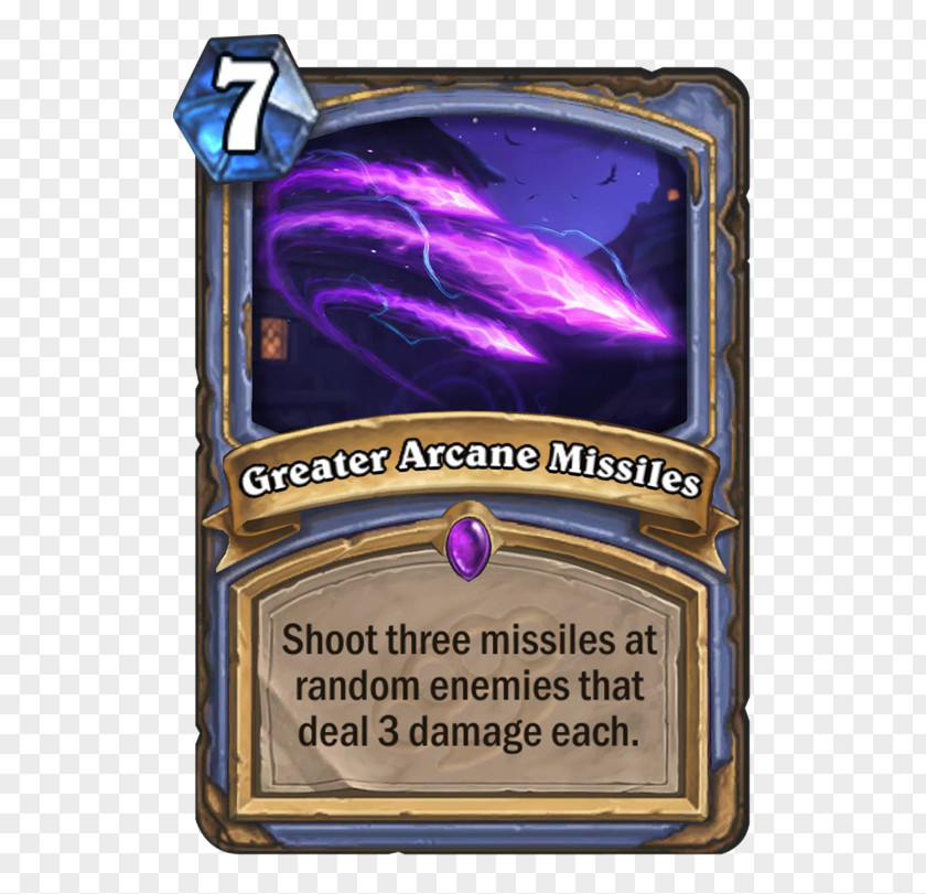 Hearthstone Greater Arcane Missiles Diamond Spellstone Game PNG