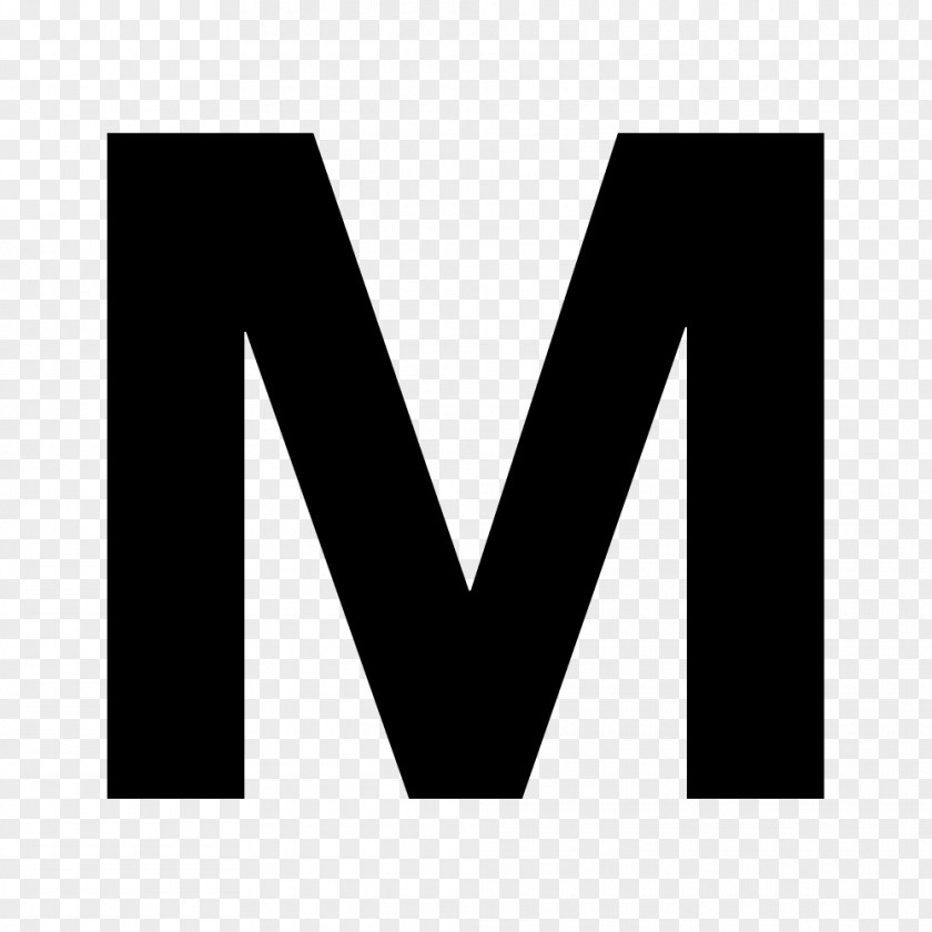 Metro Blackletter M Letter Case PNG