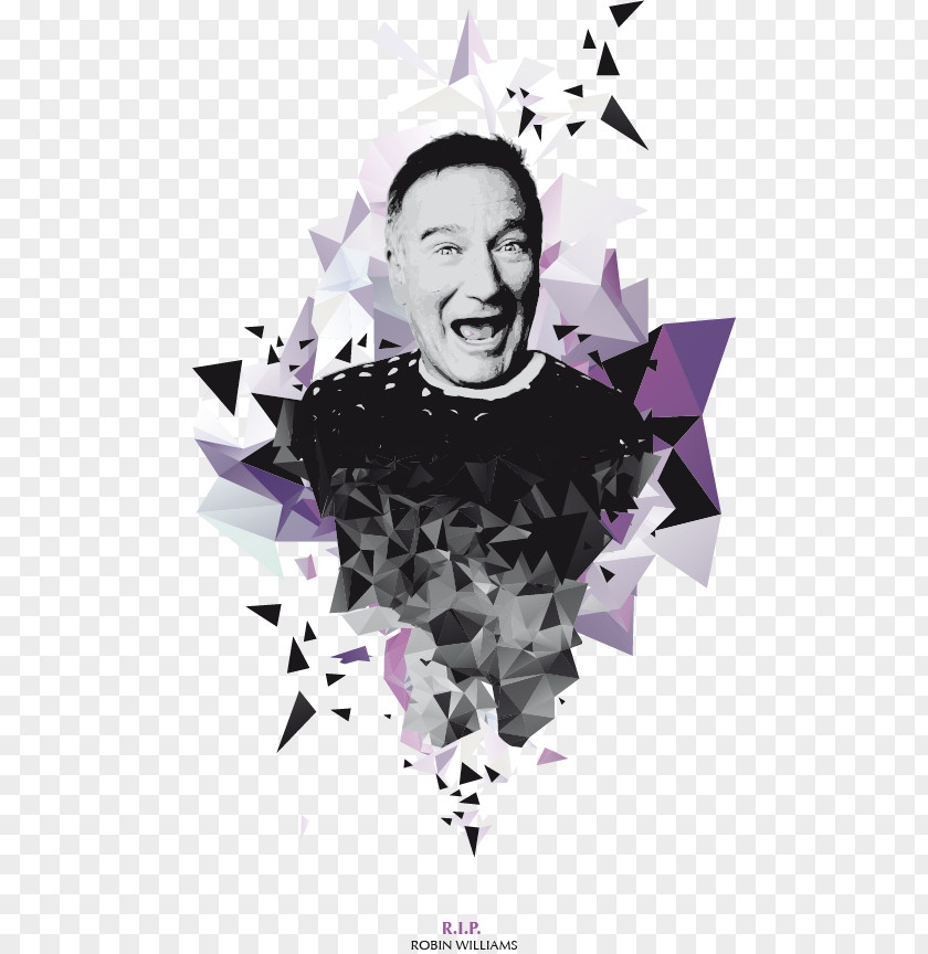 Robin Williams Graphic Design Poster PNG