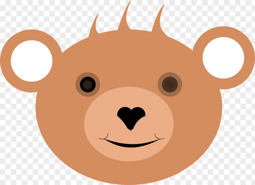 Cute Bear Image Brown Clip Art PNG