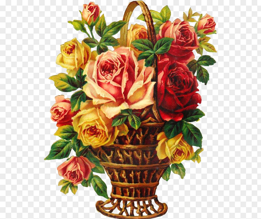 Flower Garden Roses Bouquet Clip Art PNG