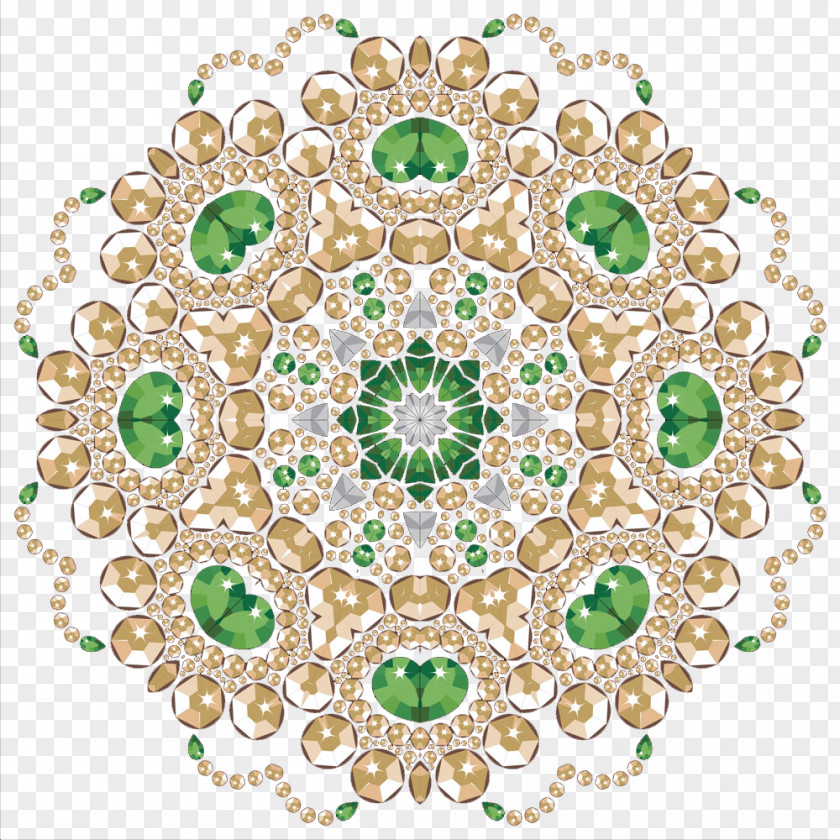 Flowers Diamond Pattern Jewellery PNG