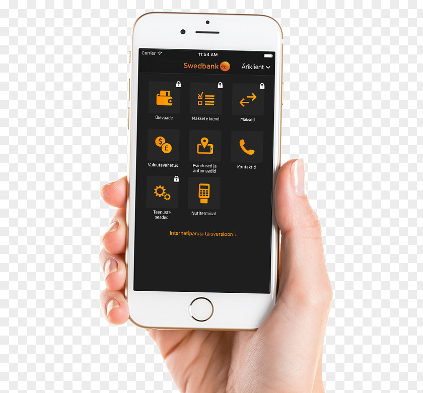 Mobile Banking Feature Phone Smartphone Swedbank PNG