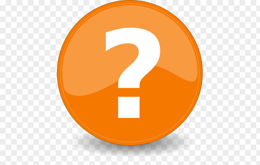 Orange Question Icon Mark PNG