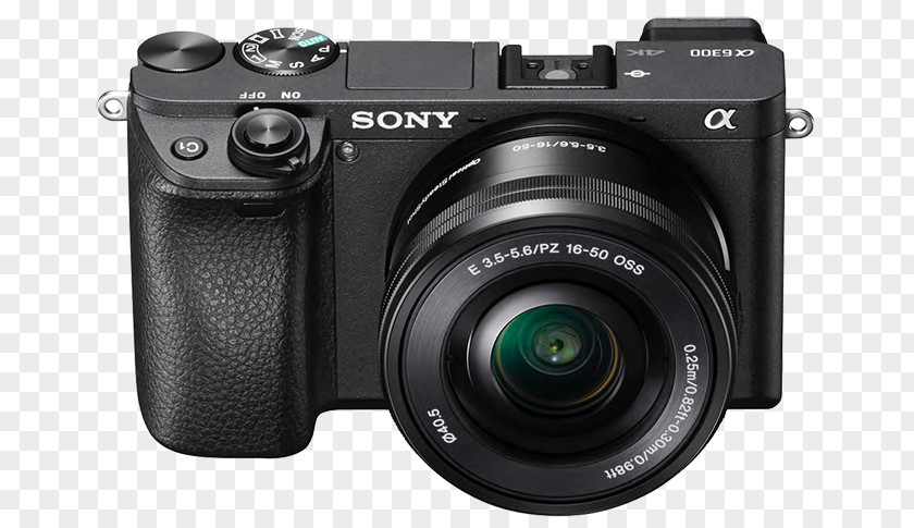 Sony Digital Camera Transparent Image Mirrorless Interchangeable-lens 4K Resolution Autofocus APS-C PNG