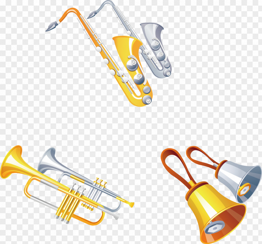 Vector Musical Material Trombone Cornet Instrument Stock Illustration Drum PNG