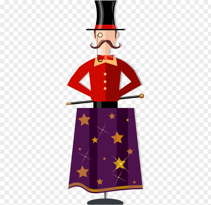 Cartoon Clown Magic Circus Illustration PNG