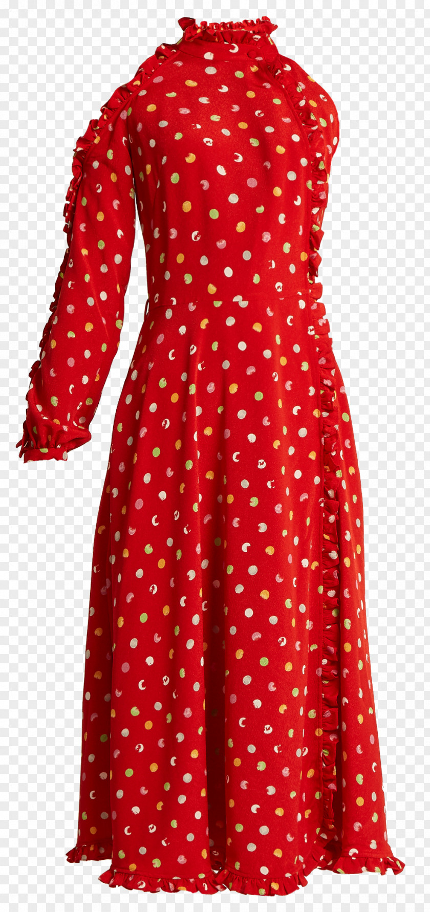 Crepe Polka Dot Dress Clothing Slip Prom PNG