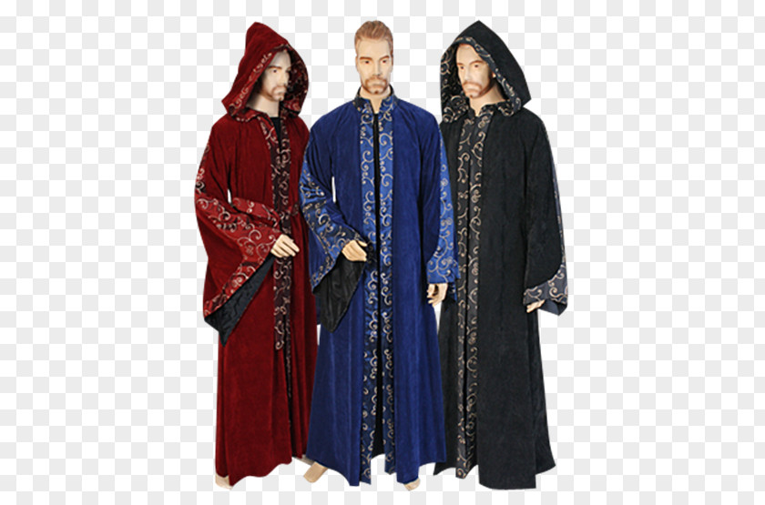 Hooded Cloaks For Men Robe Cloak Cape Costume Clothing PNG