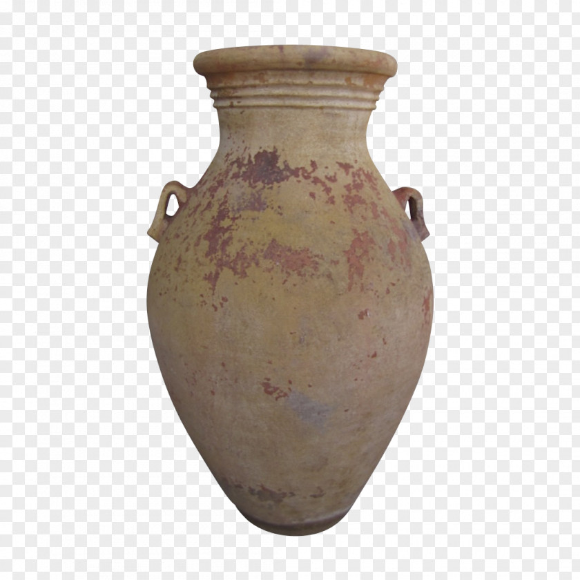 Rusty Urn Vase Ceramic Garden Terracotta PNG