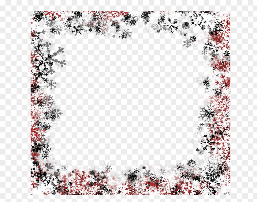 Snowflake Border Winter Dream Illustration PNG