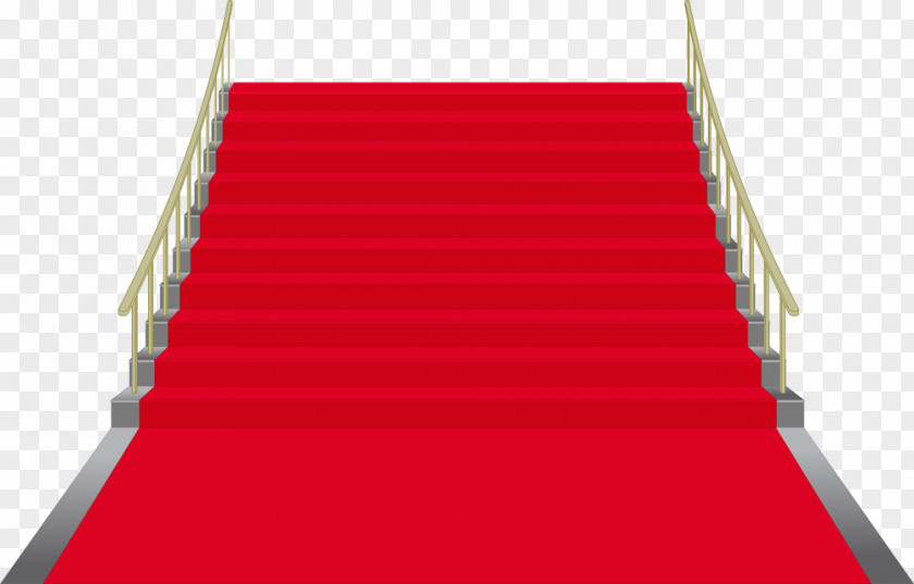 Stairs Covered With Red Carpet Grand Staircase PNG