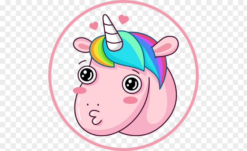 Sticker Telegram VKontakte User Unicorn PNG