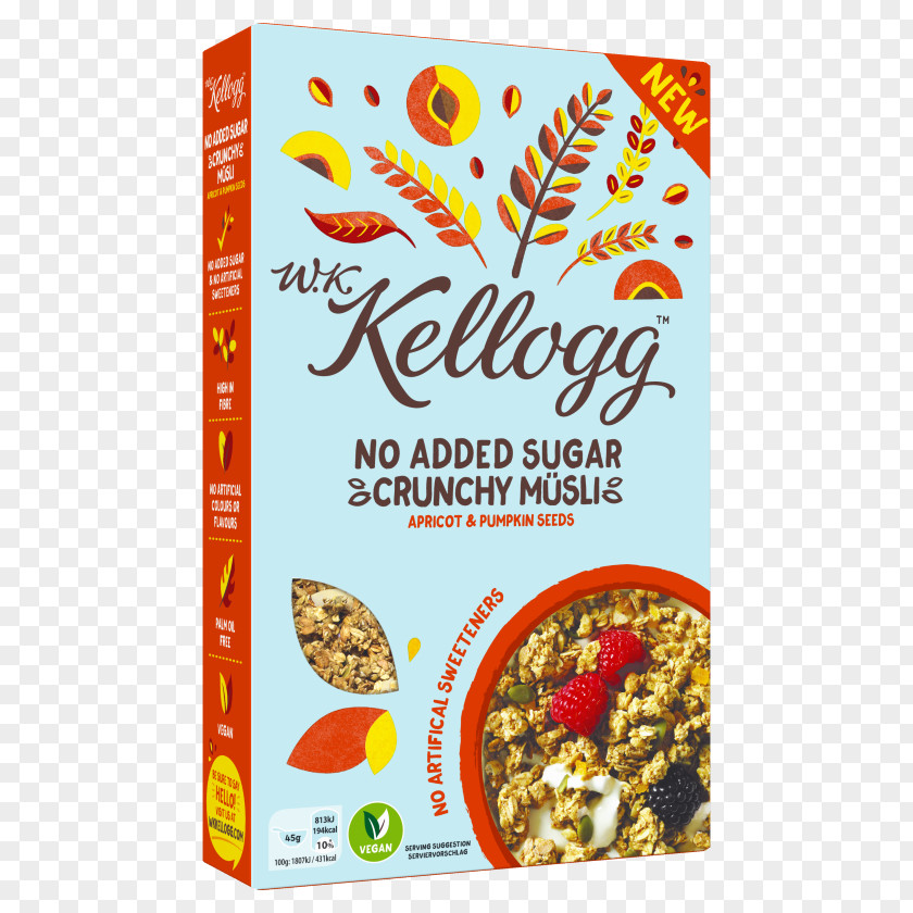 Sugar Breakfast Cereal Corn Flakes Muesli Kellogg's PNG