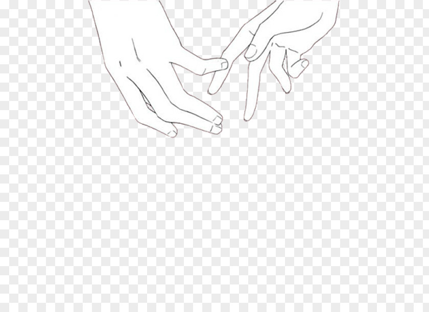 Thumb Drawing Line Art Sketch PNG