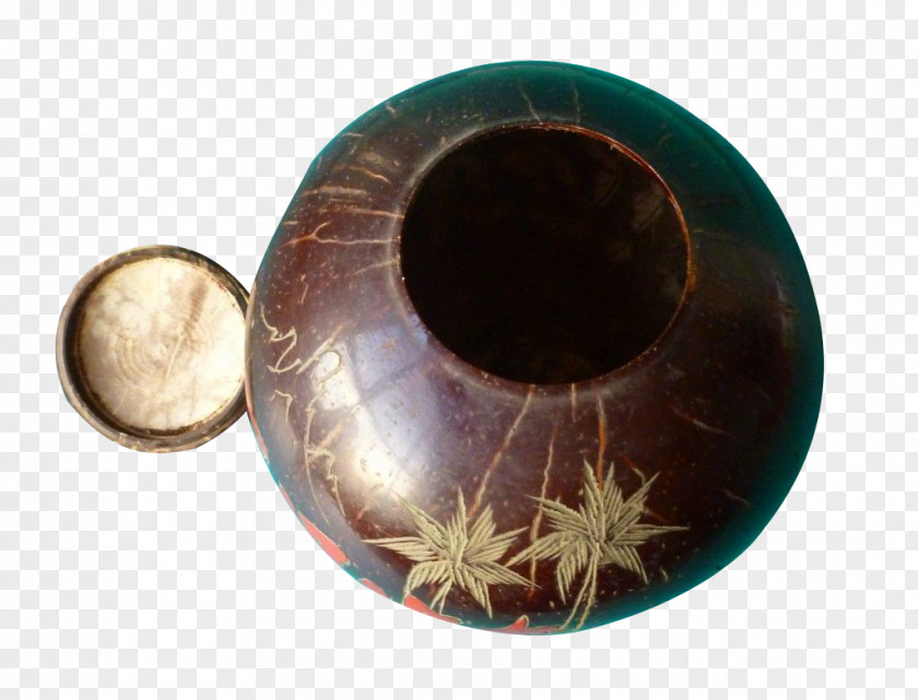 Coconut Shell Artwork Jar Teaware Yixing Ware Pottery PNG