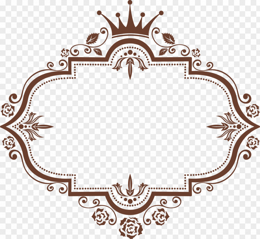 Coffee Crown Frame PNG