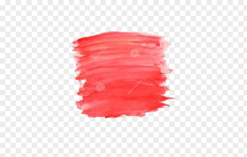 Oil Brush Decoration Red Watercolor Painting Illustration PNG