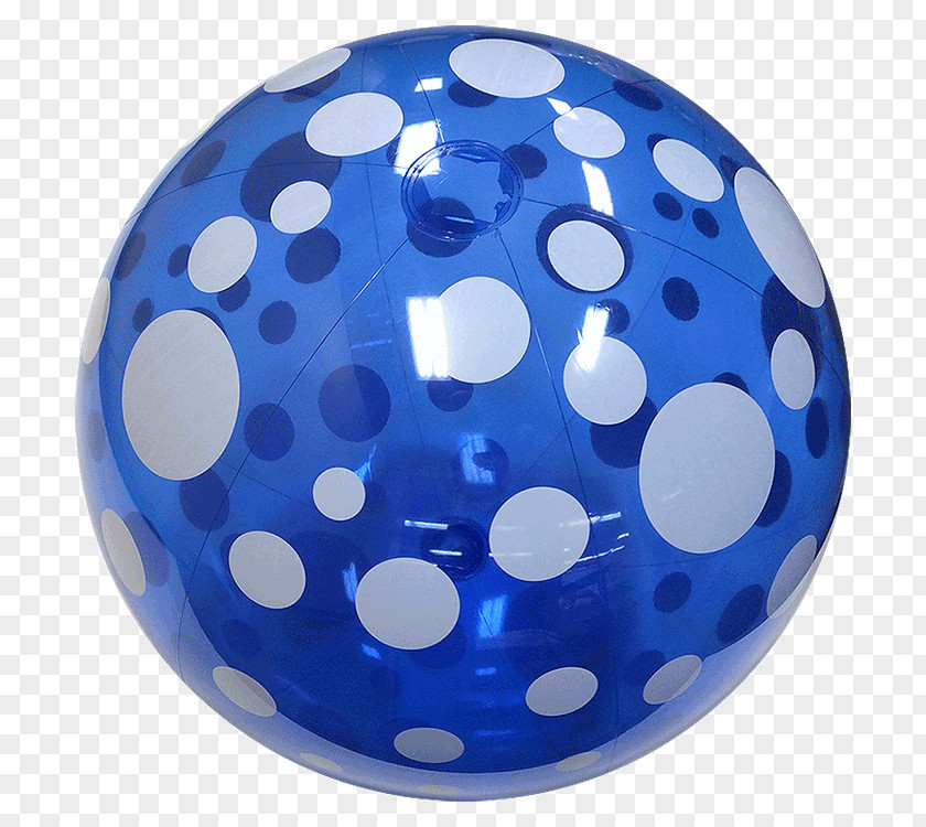 Blue Dots Beach Ball Polka Dot PNG