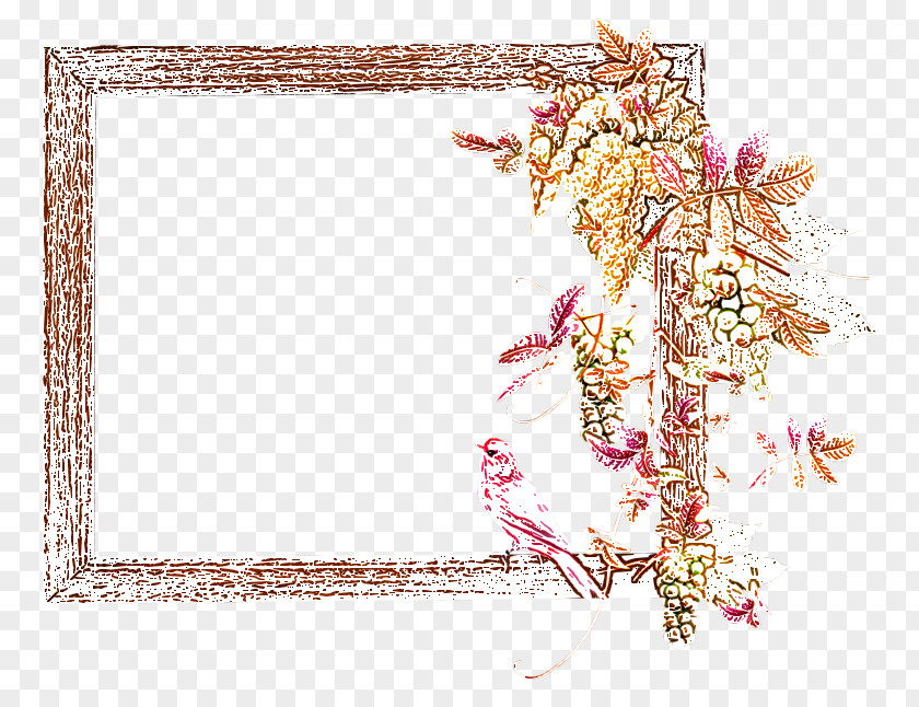 Wn Picture Frames Floral Design PNG