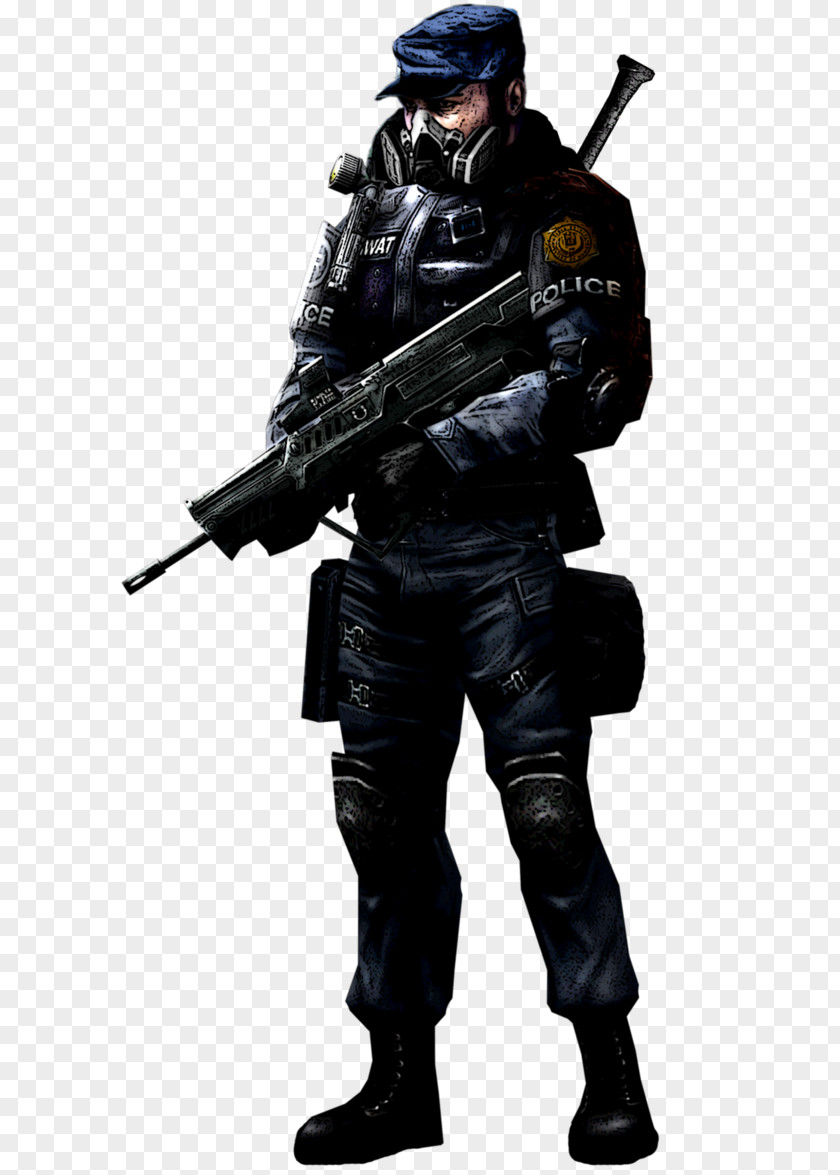 Animatronic Five Nights At Freddy's SWAT 4 Police Officer PNG