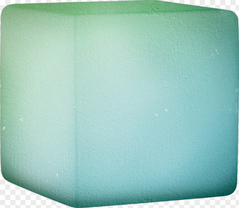 Blue Cube Green PNG