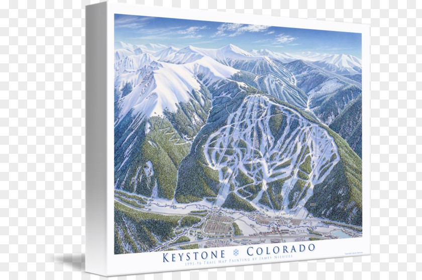 Colorful Paiting Keystone Glacial Landform Gallery Wrap Picture Frames Photography PNG