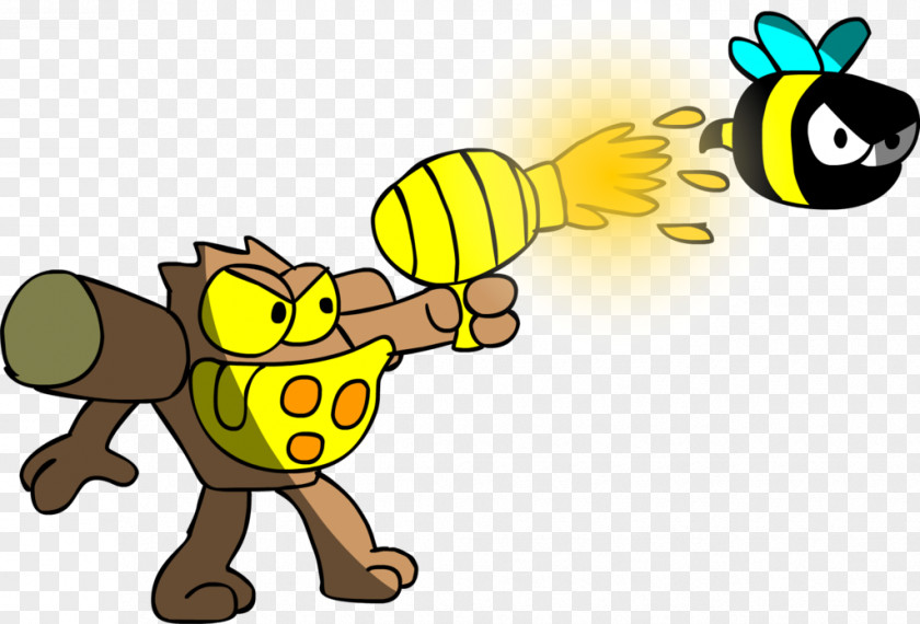 Comic Blast Honey Bee Artist Clip Art PNG