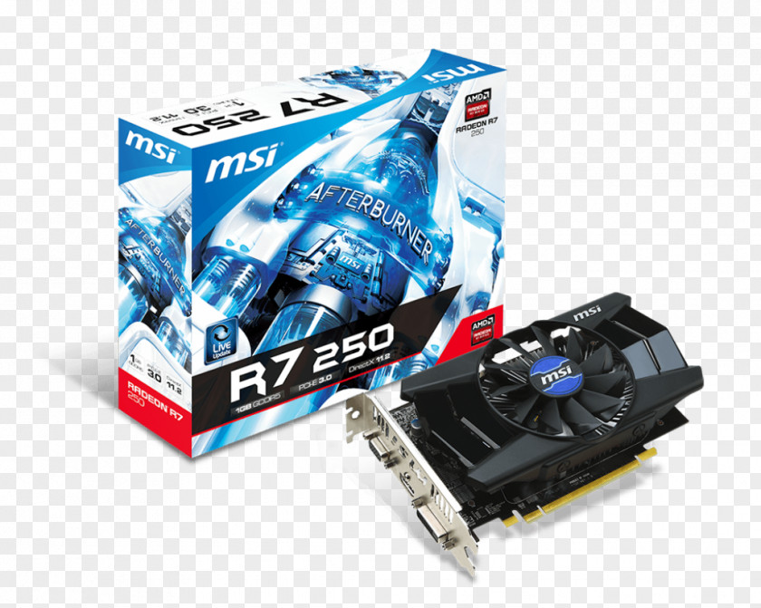 Graphics Cards & Video Adapters AMD Radeon R7 260X 250 GDDR5 SDRAM PNG