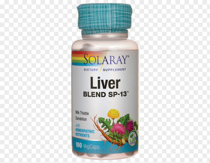 Solaray Herbal Products Liver Milk Thistle Dietary Supplement Kidney Detoxification PNG