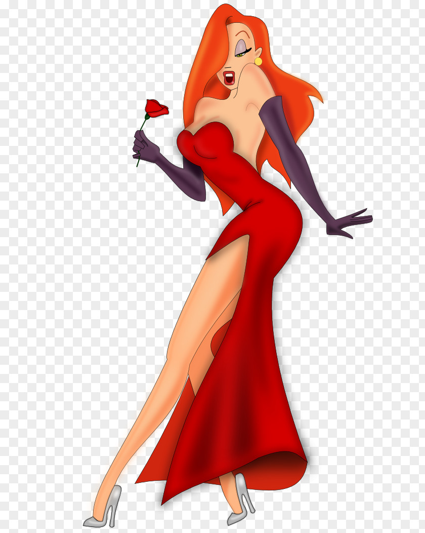 Jessica Rabbit Lola Bunny Roger Betty Boop PNG Boop, pin up girl, orange-haired woman wearing red strapless dress illustration clipart PNG