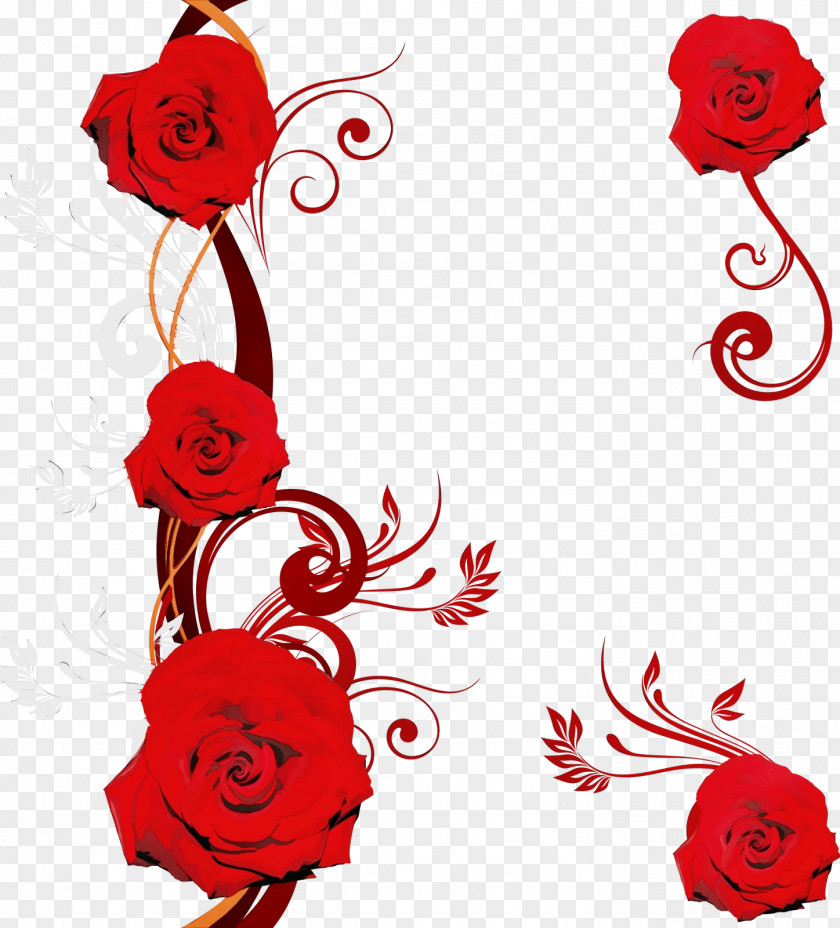 Valentines Day Ornament Floral Design PNG