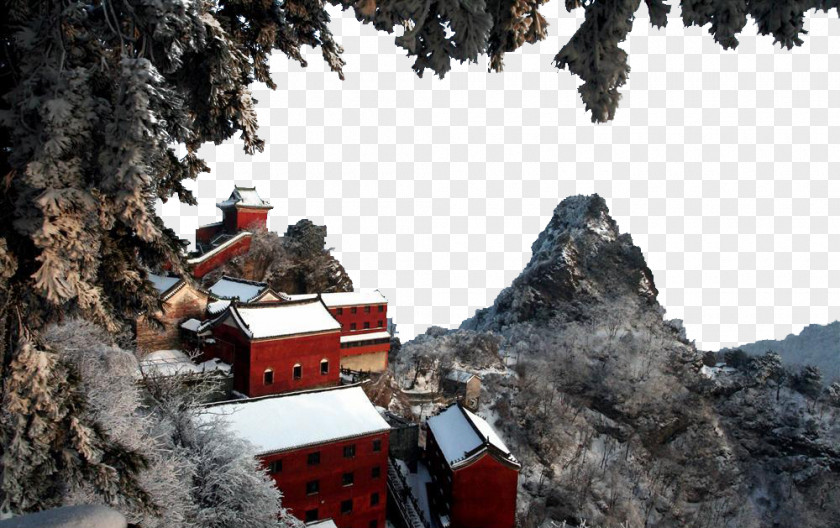 Wudang Jinding Taihe Palace Snow Mountains U5357u5ca9u5bab Zixiao Mount Lu U9f8du982du9999 PNG